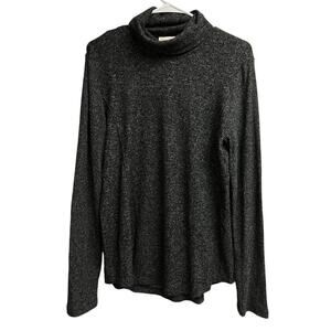 Saturday Sunday Anthropologie Turtleneck Grayish Black Stretchy Medium